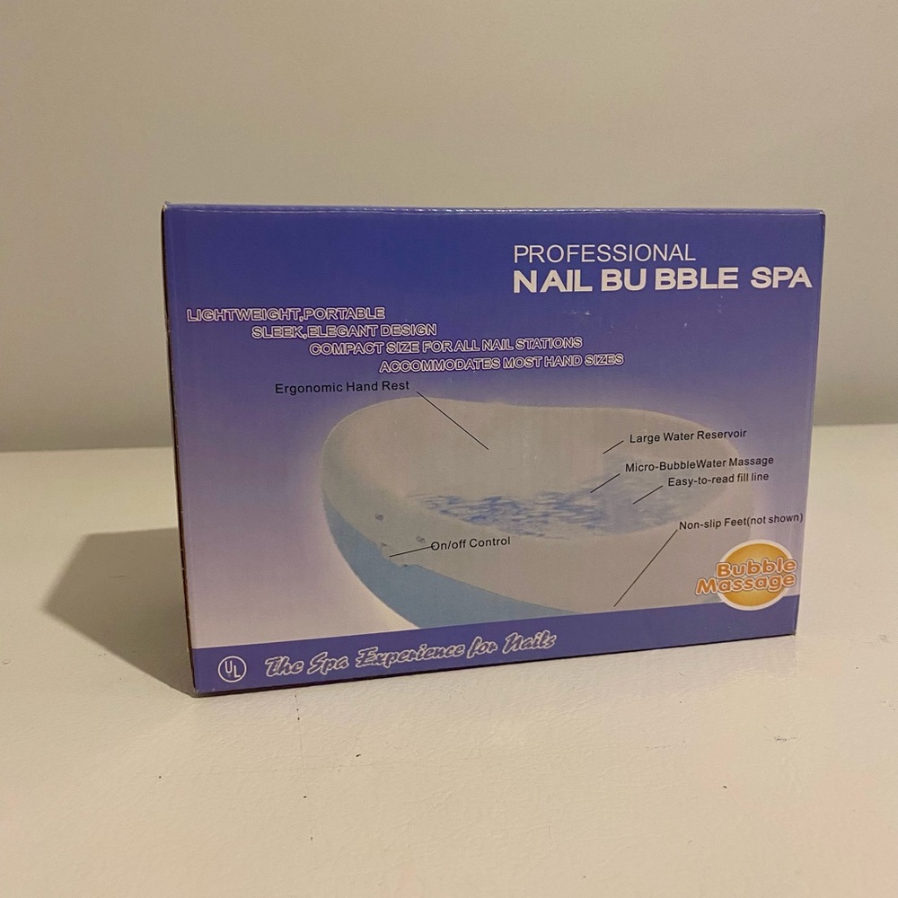 At Home Manicure - Nail Bubble Spa - Blue - NWT, never used, in packaging